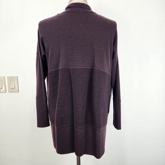 Lululemon Sit In Lotus Wrap II Cardigan Womens 6 Merino Wool W4ANWS Open‎ Front - Picture 6 of 13
